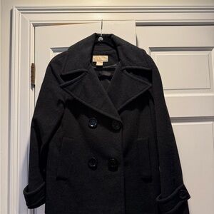 MICHAEL Michael Kors Classic Black Pea Coat
